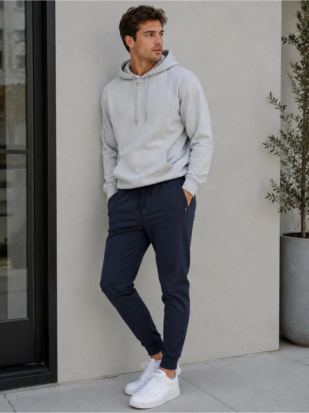 UNRL Pants Mens Medium Navy Blue Performance Stretch Jogger Sweatpants